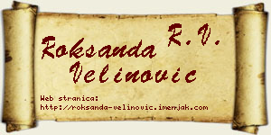 Roksanda Velinović vizit kartica